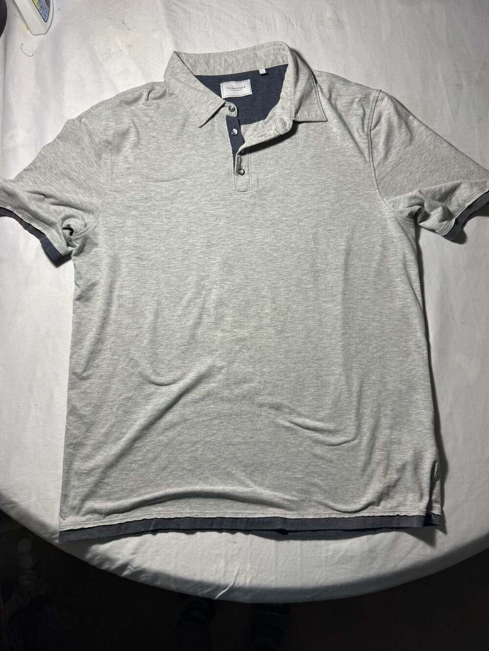 7 Diamonds The Ultimate Polo Shirt Men's Large Gray